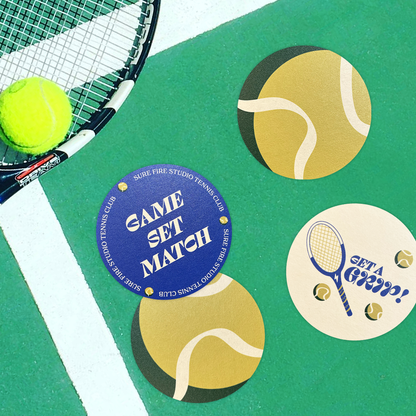 Tennis Match Coasters