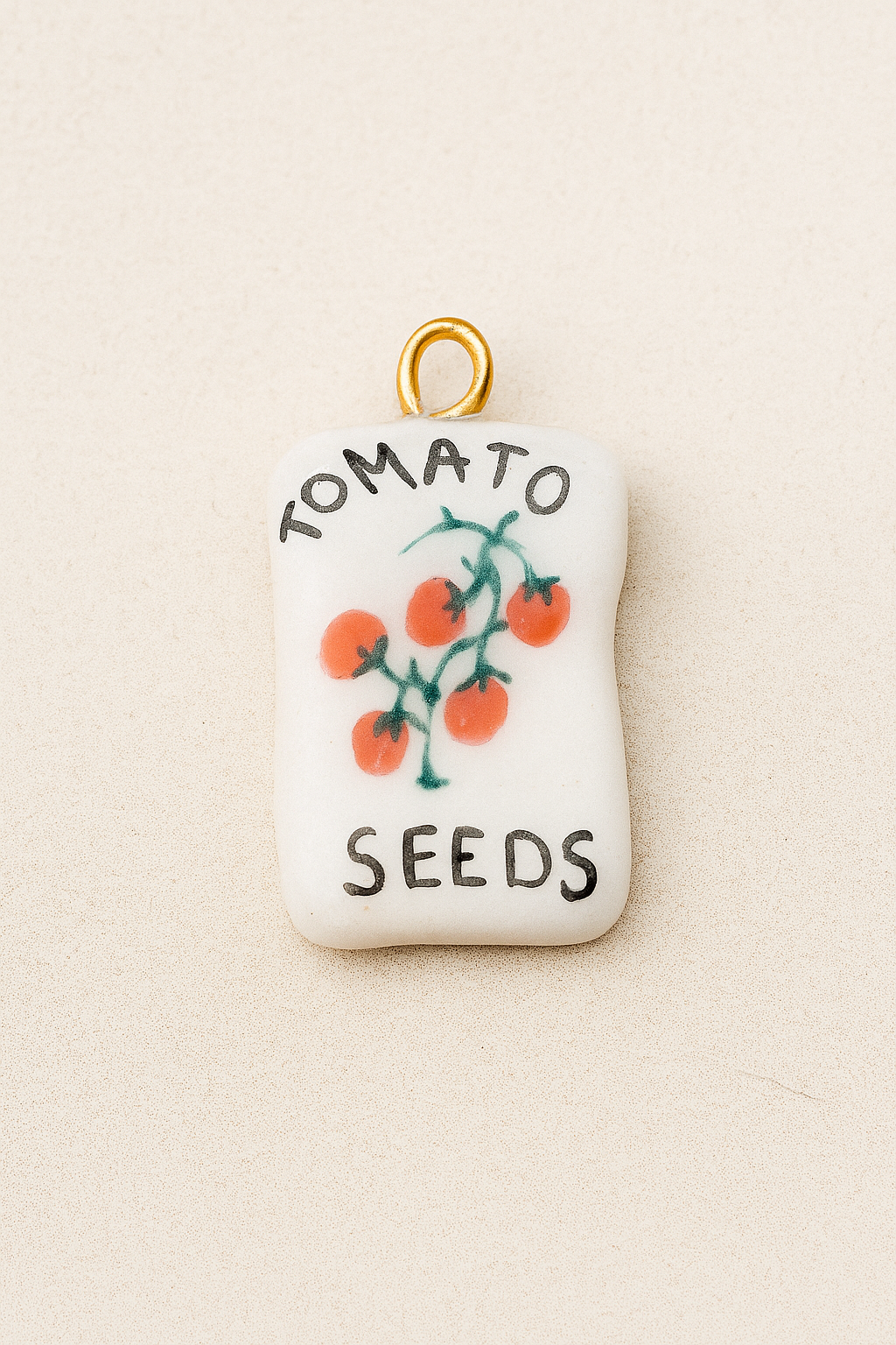 Handmade Tomato Seeds Charm