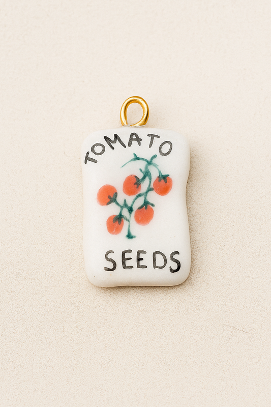 Handmade Tomato Seeds Charm