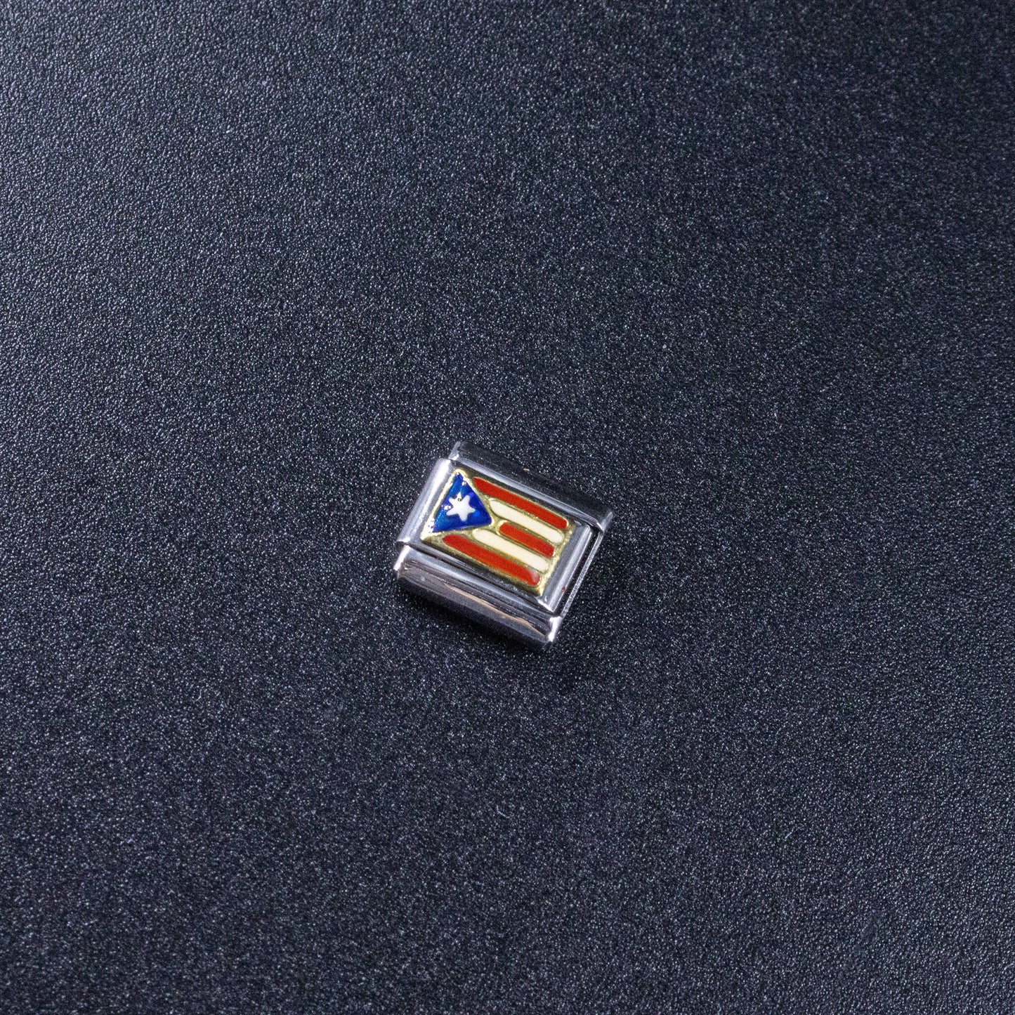 Puerto Rico Flag Italian Charm