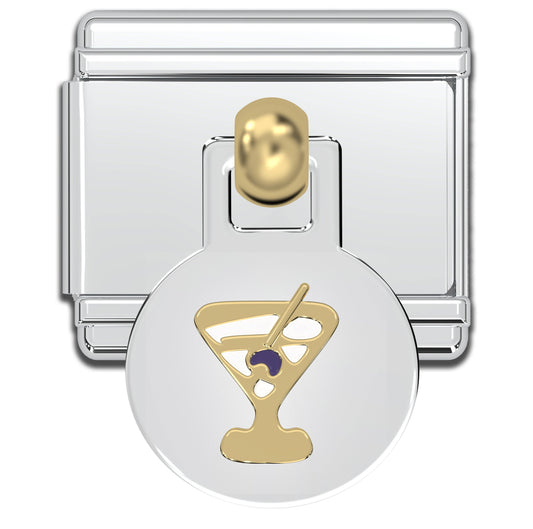 Martini Glass Italian Dangle Charm