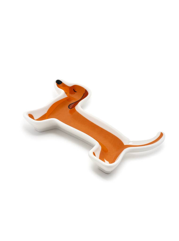 Dachshund Ceramic Trinket & Jewelry Tray