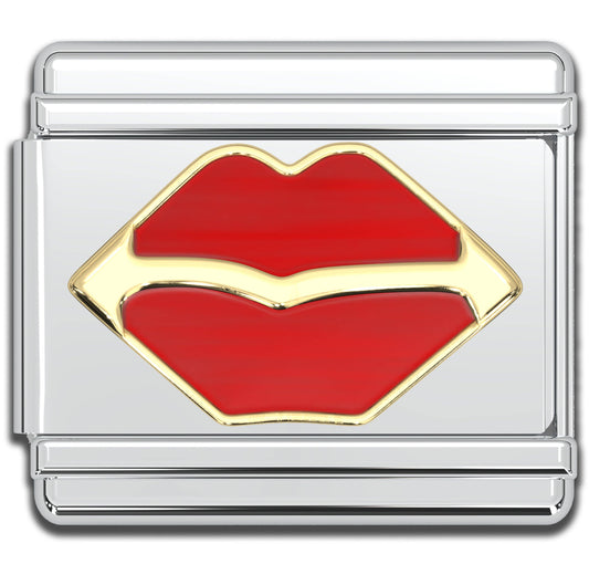 Red Lips Italian Charm