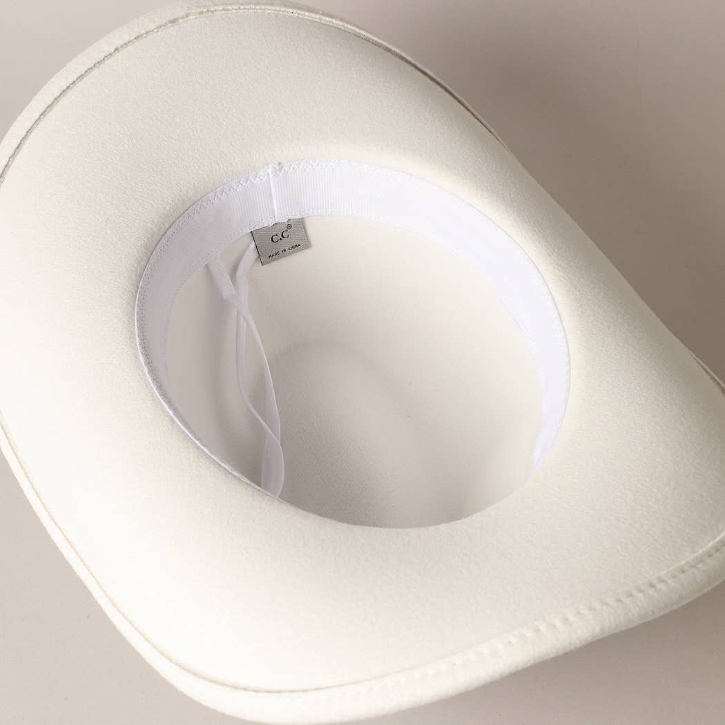 "BRIDE" Pearl Cowboy Hat