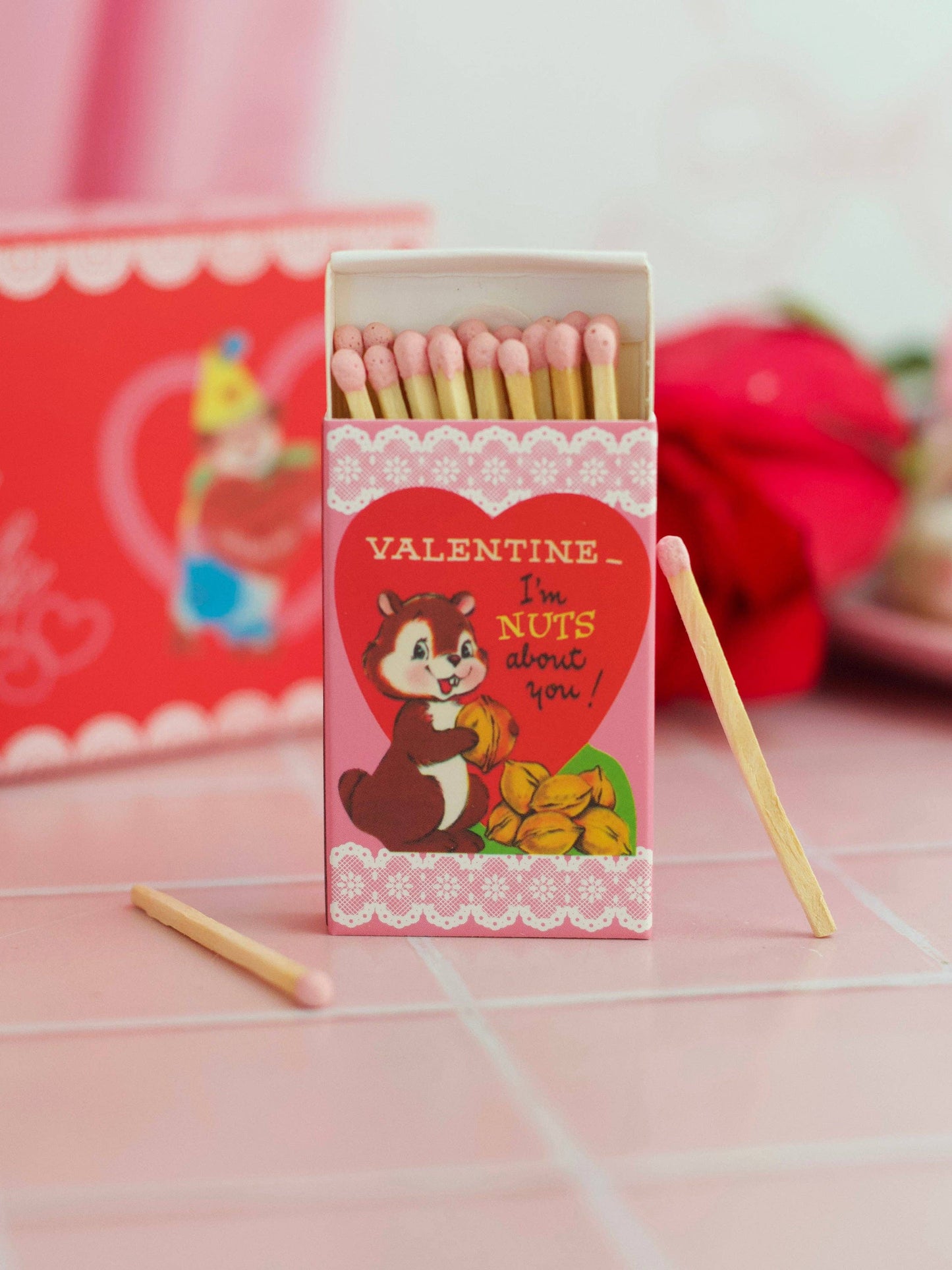 Vintage Valentine's Day Matches