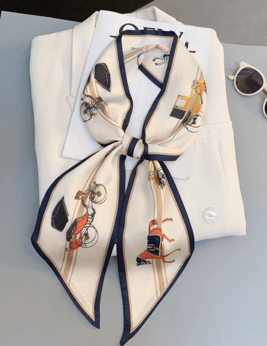 Equestrian Print Handbag Scarf