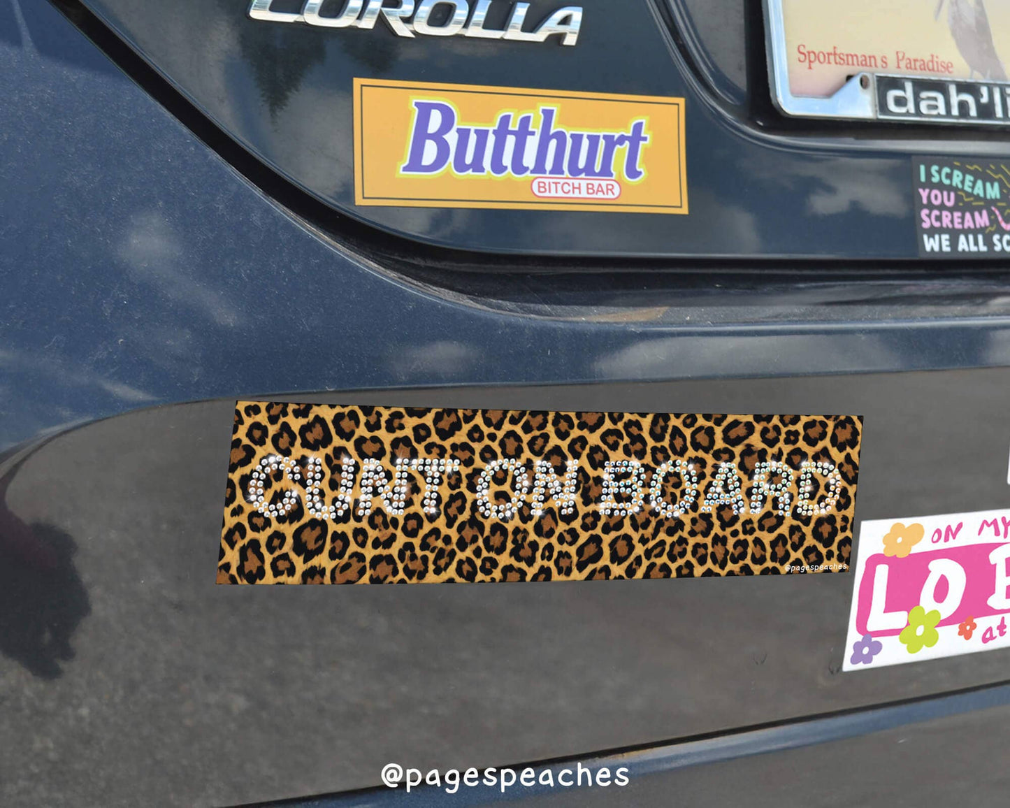 "Cunt On Board" Bumper Sticker Magnet