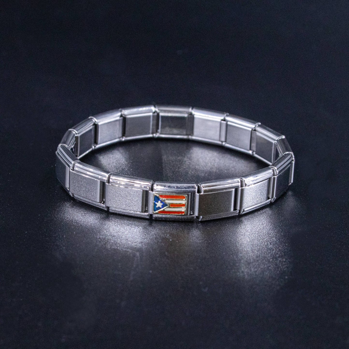 Puerto Rico Flag Italian Charm