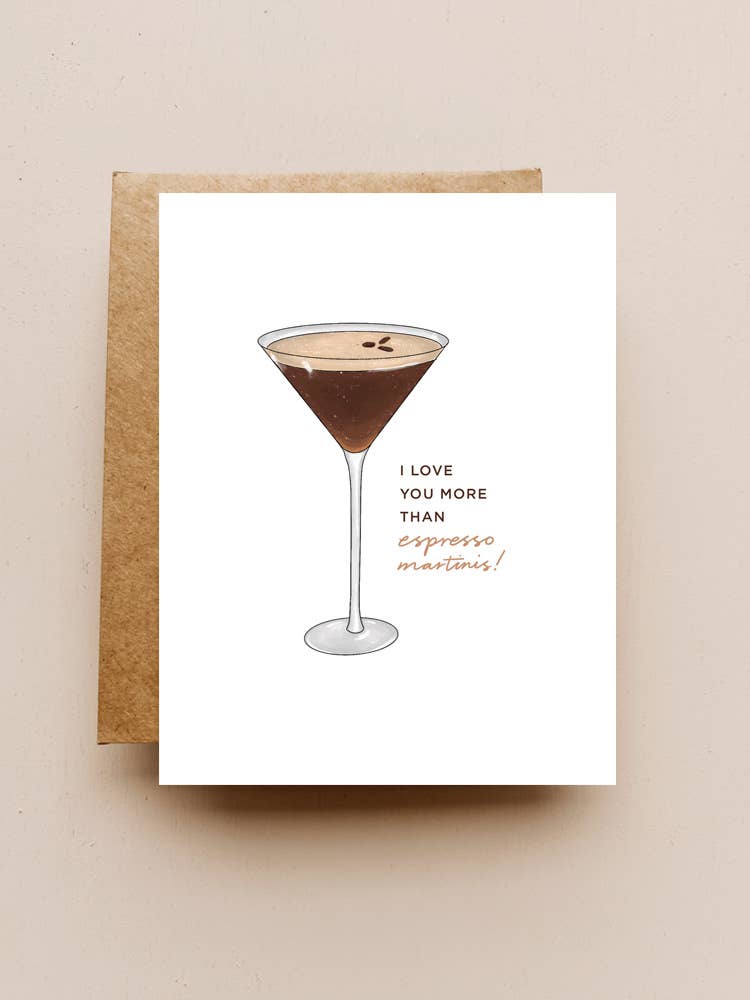 Espresso Martini Greeting Card