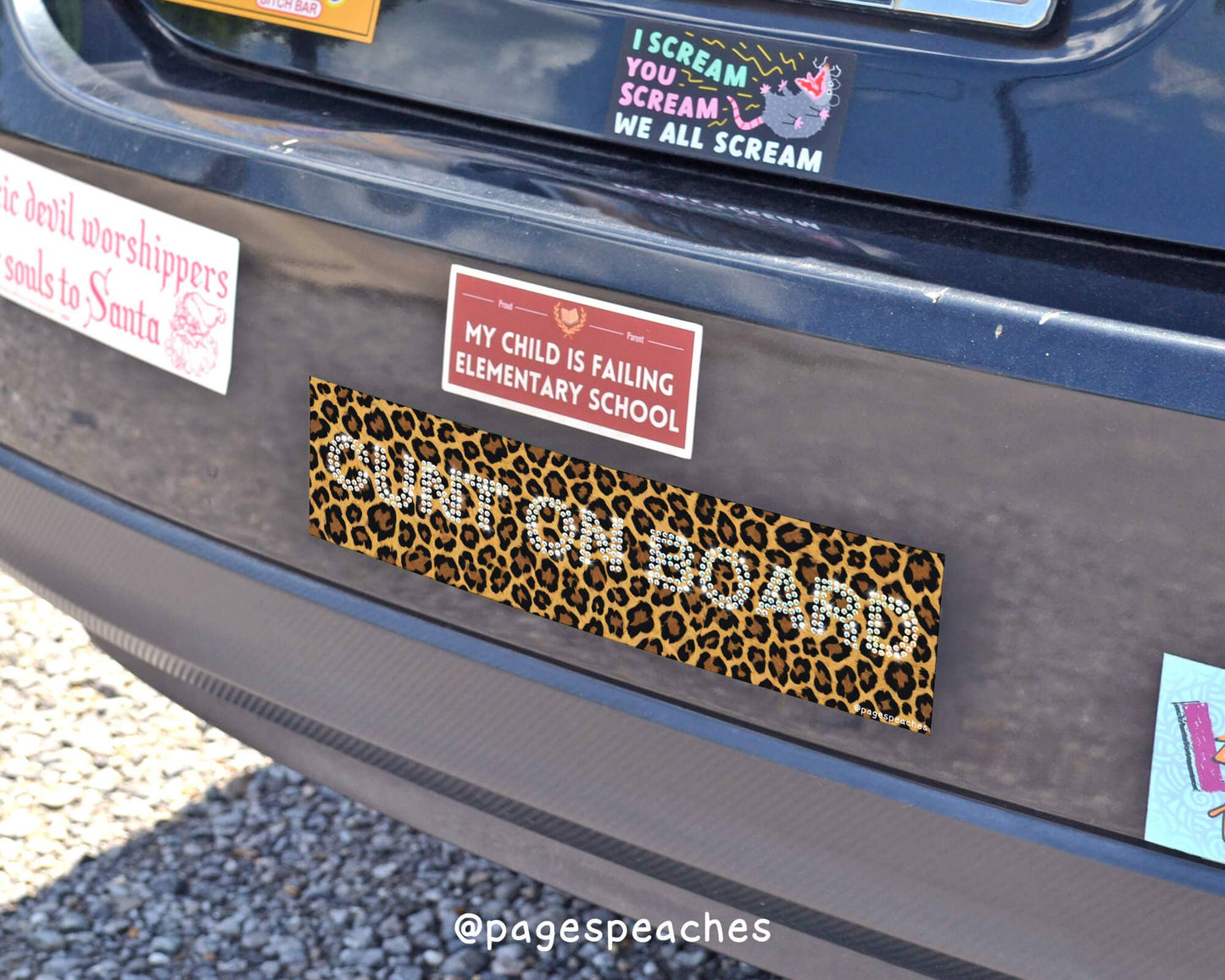 "Cunt On Board" Bumper Sticker Magnet