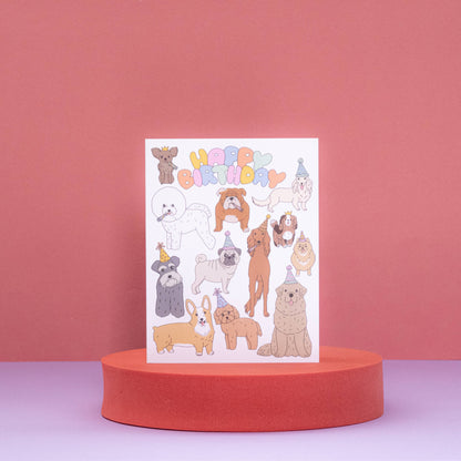 Happy Birthday Dogs Birthday Card