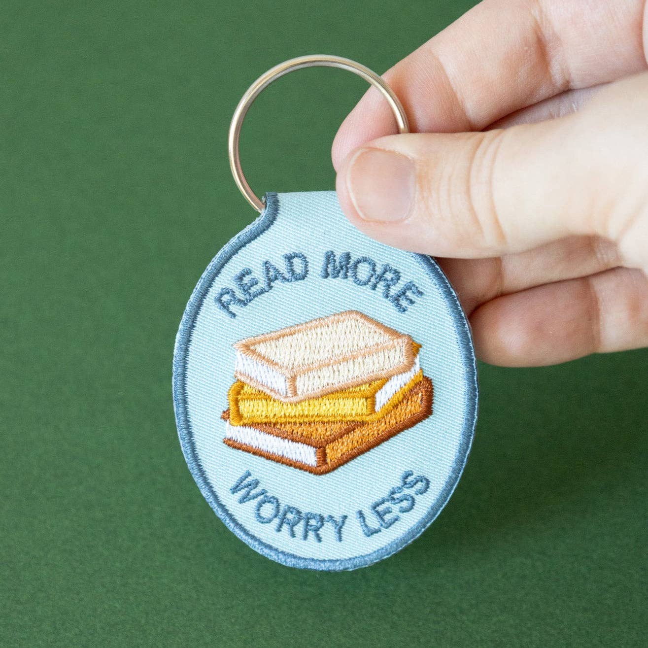 Read More Embroidered Keychain