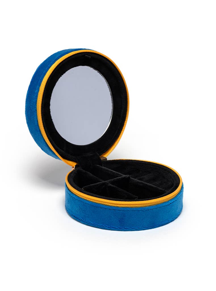 Caviar Tin Velvet Jewelry Zip Case