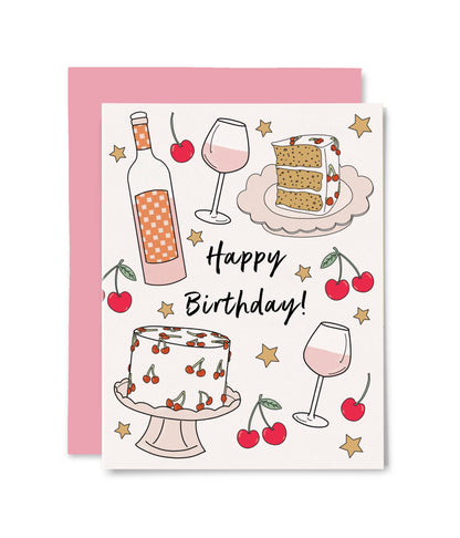 Birthday Cherries Birthday Card