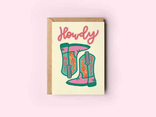 "Howdy, Hot Stuff" Greeting Card