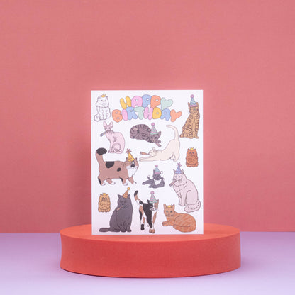 Cats Happy Birthday Card