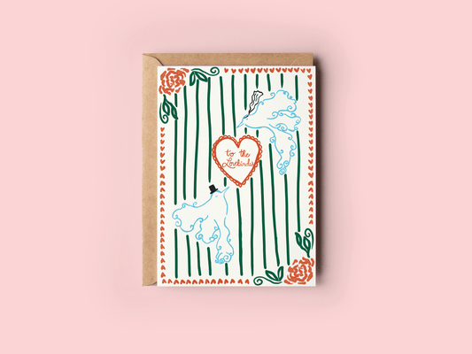 "To The Lovebirds" Wedding Greeting Card