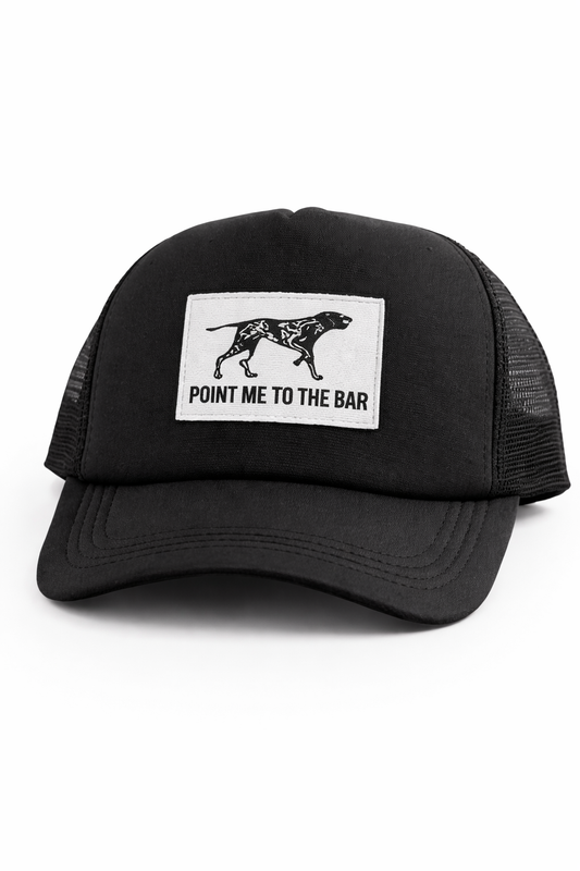 "Point Me to the Bar" Trucker Hat