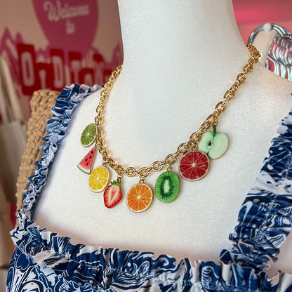 Fruit Medley Charm Necklace