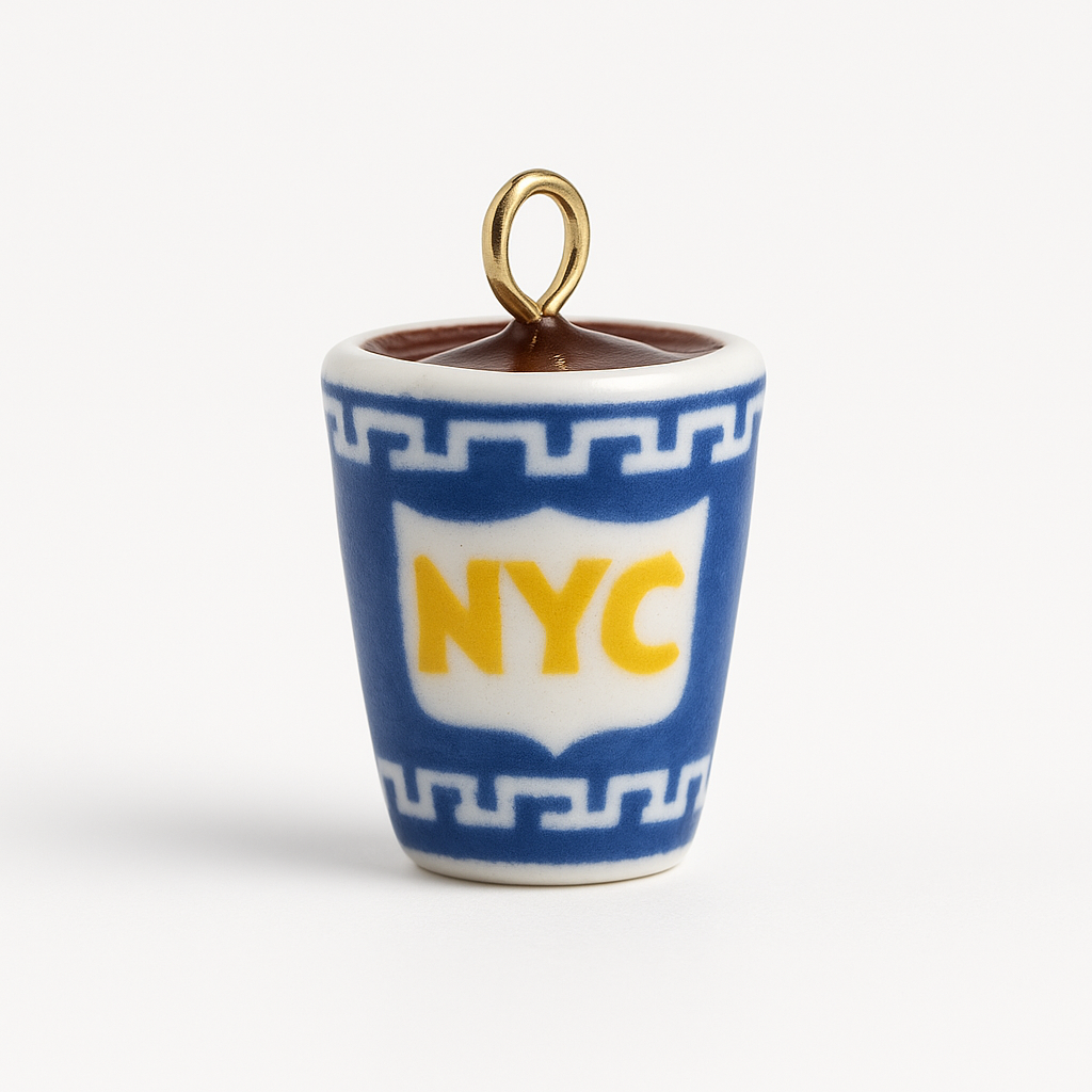 Handmade NYC Coffee Cup Charm