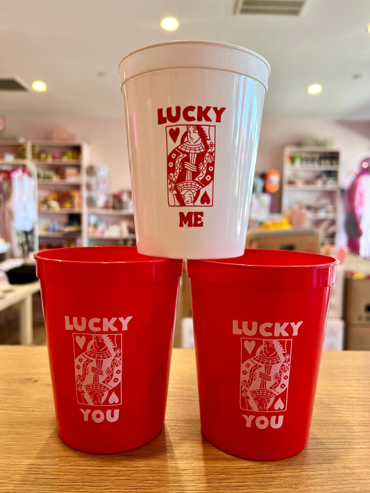"Lucky in Love" Bachelorette Stadium Cup