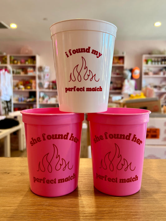 "Perfect Match" Bachelorette Stadium Cup