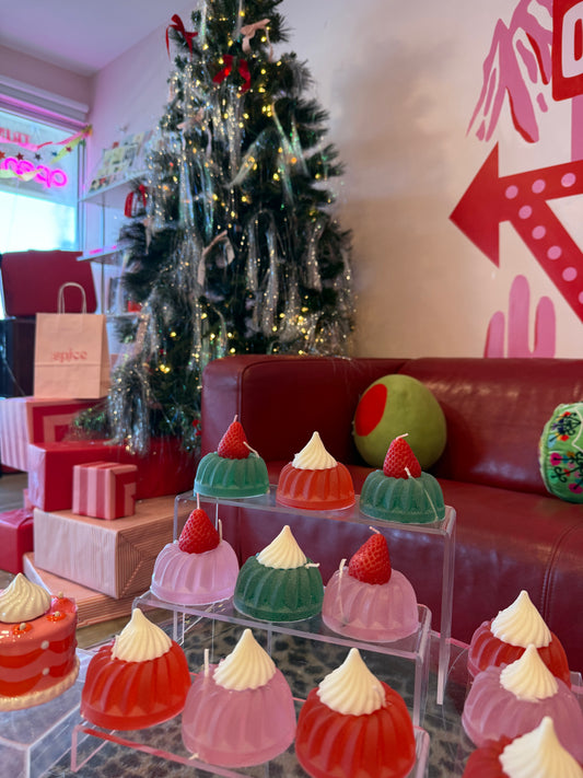 Retro Jello Cake Candle