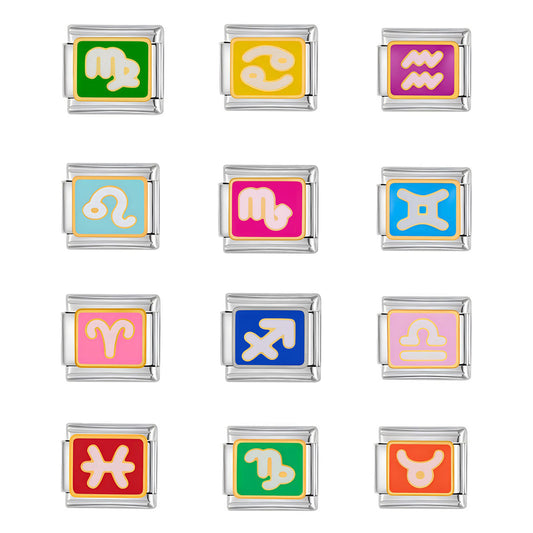 Zodiac Sign Italian Charms