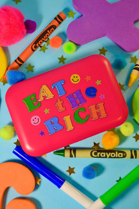 "Eat The Rich" Stash Box