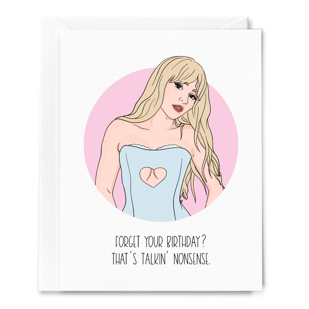 Sabrina Carpenter "Talkin' Nonsense" Birthday Card