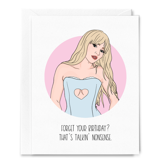 Sabrina Carpenter "Talkin' Nonsense" Birthday Card