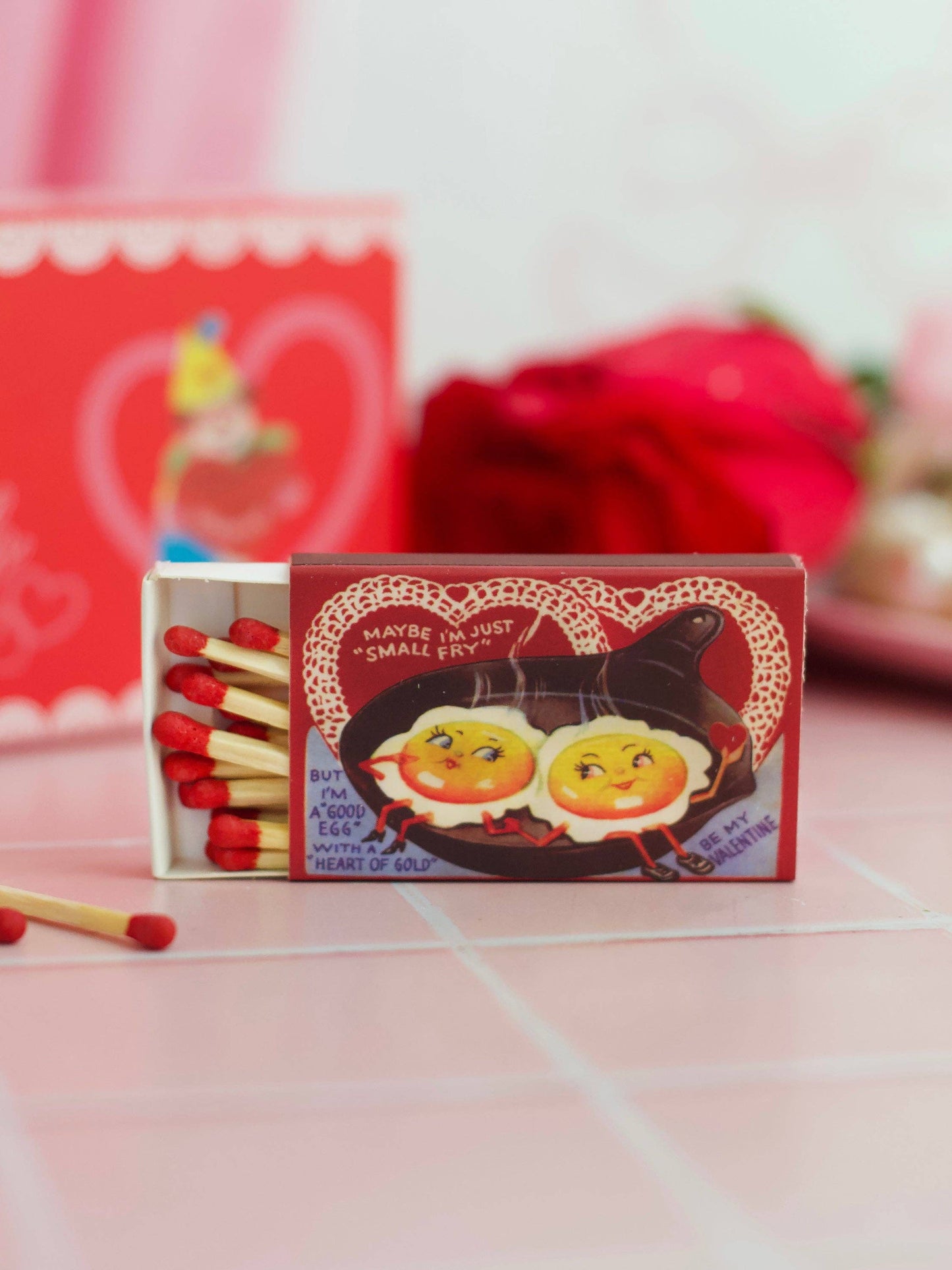 Vintage Valentine's Day Matches