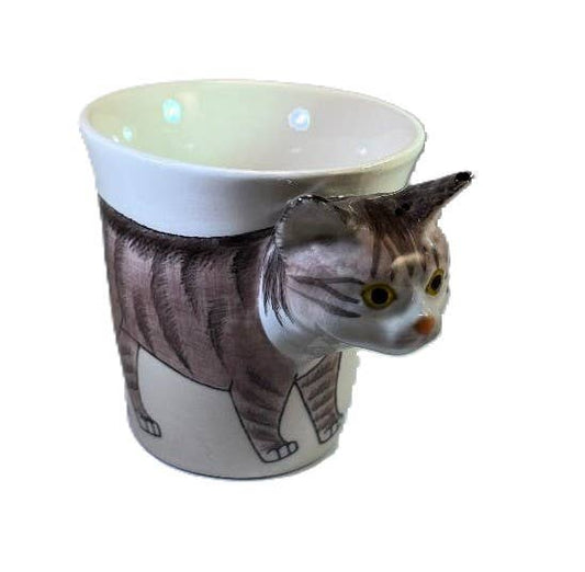 Gray Tabby Cat Mug