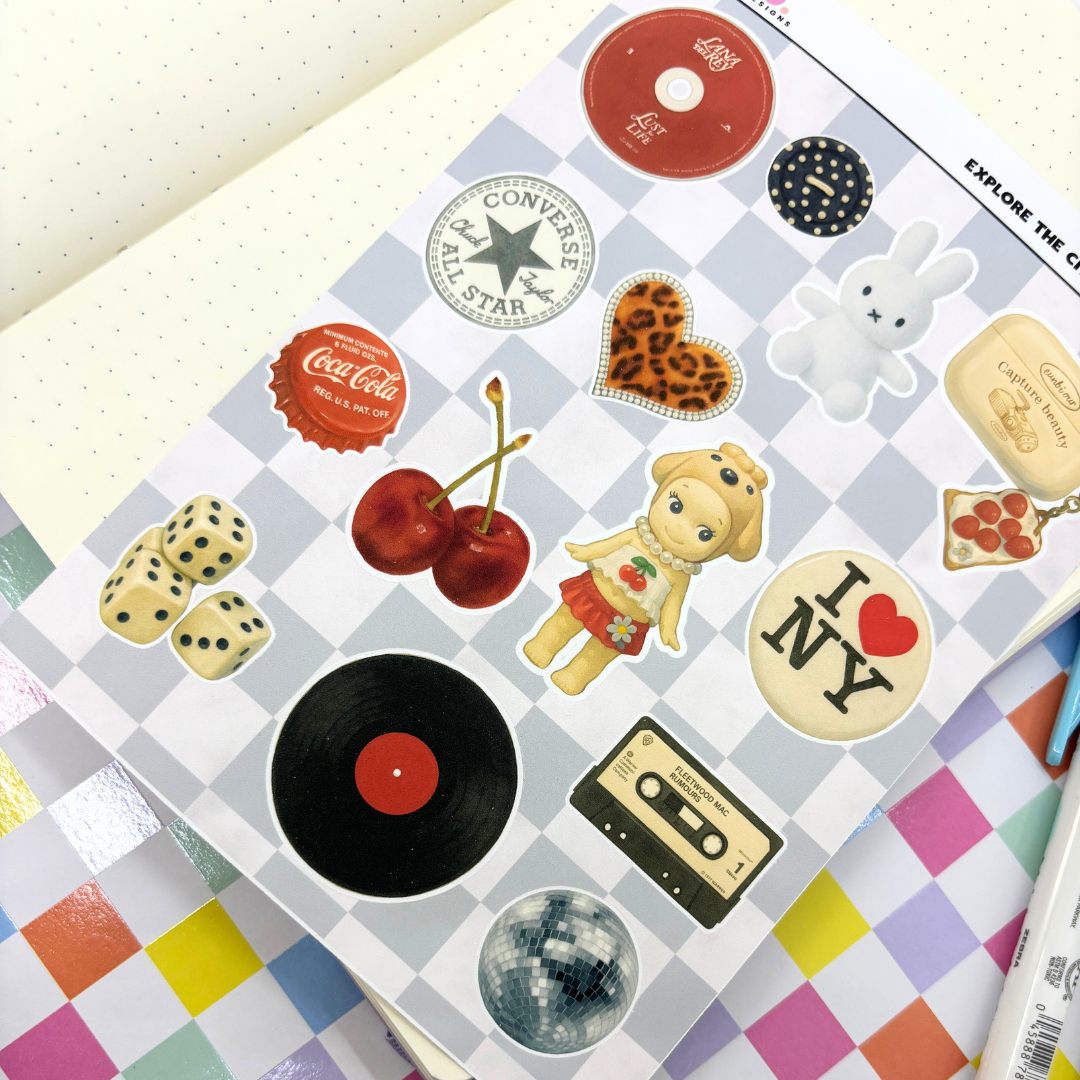 Explore the City Sticker Sheet