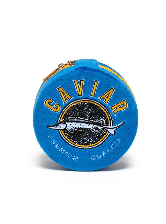 Caviar Tin Velvet Jewelry Zip Case