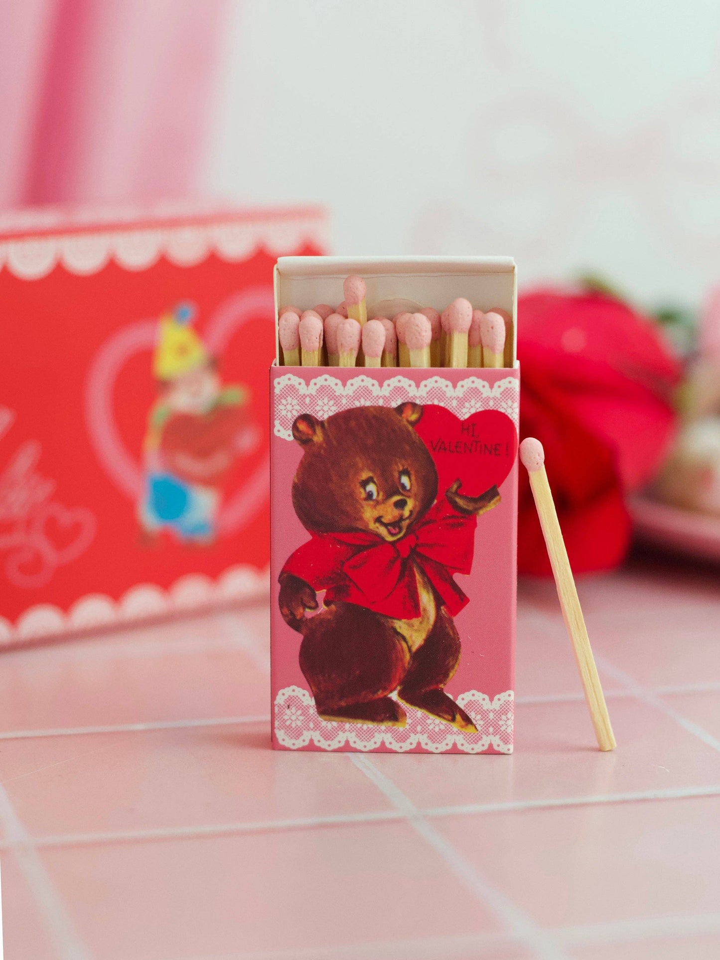 Vintage Valentine's Day Matches