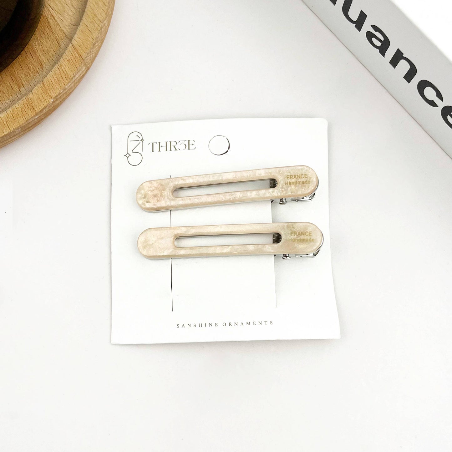 Marble Color Duckbill Barrette Acetate Hair Clips