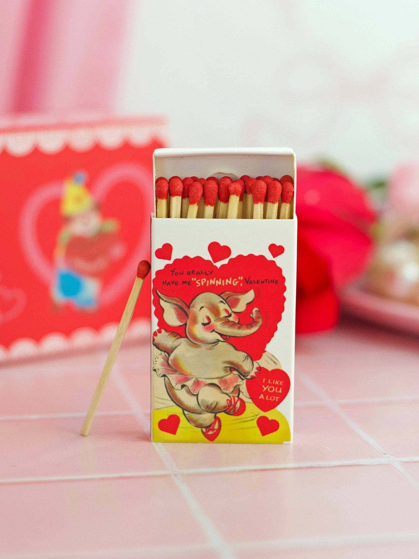 Vintage Valentine's Day Matches
