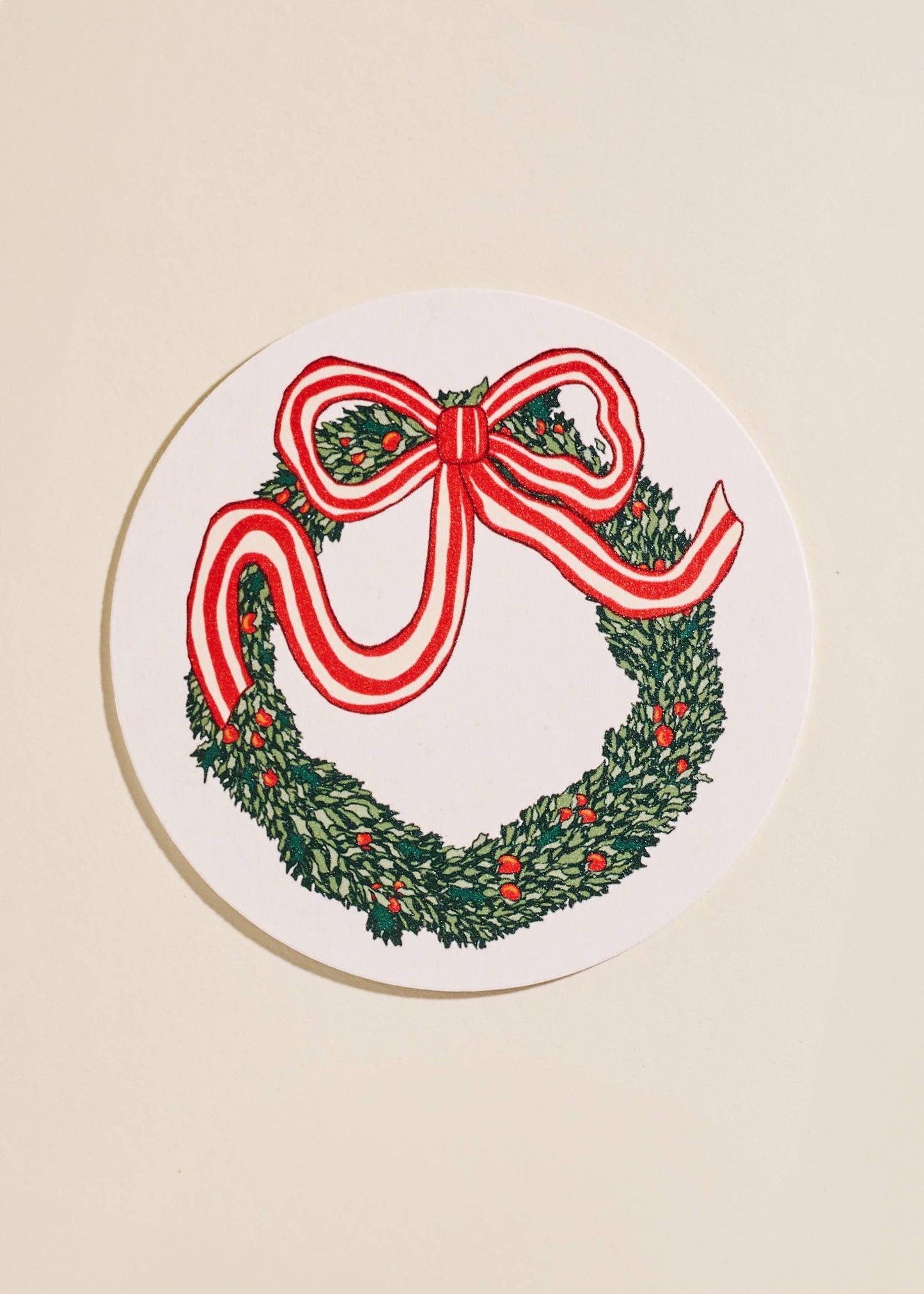 Holiday Wreath Coaster Set