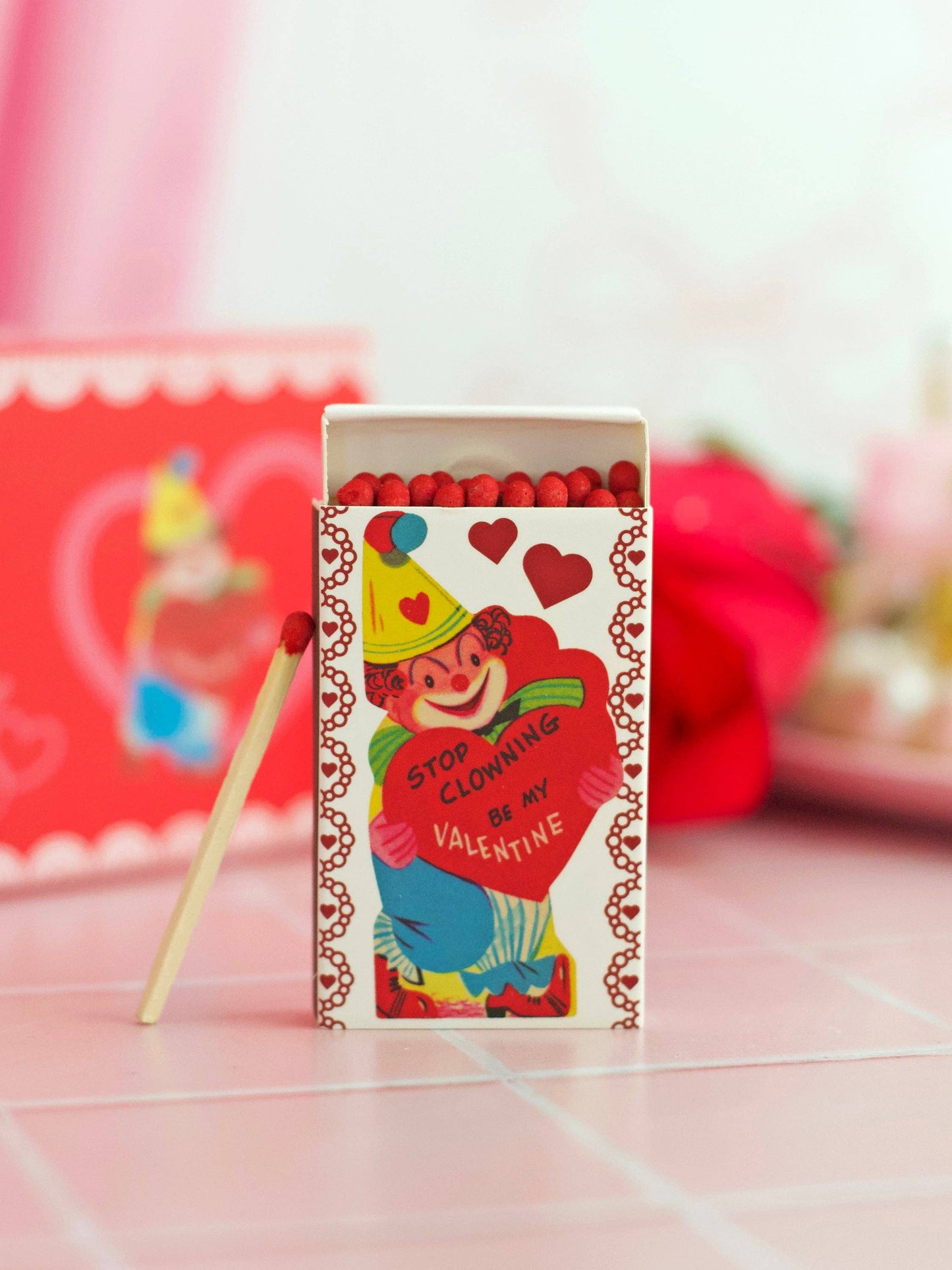 Vintage Valentine's Day Matches