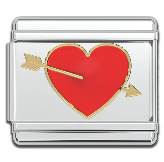 Heart & Arrow Italian Charm