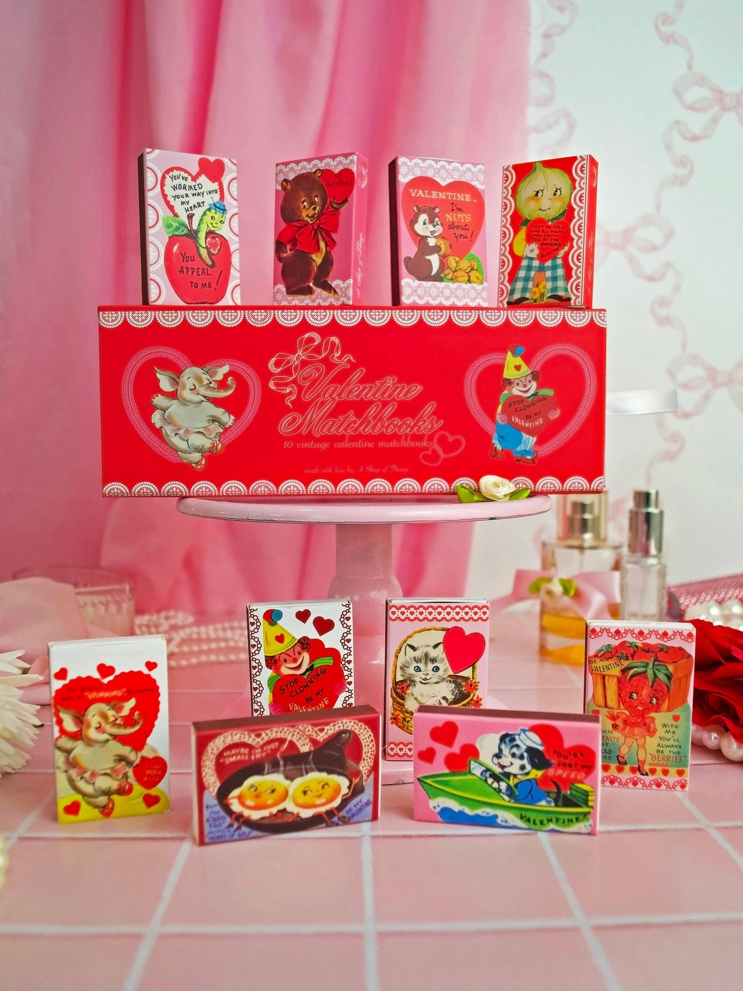 Vintage Valentine's Day Matches