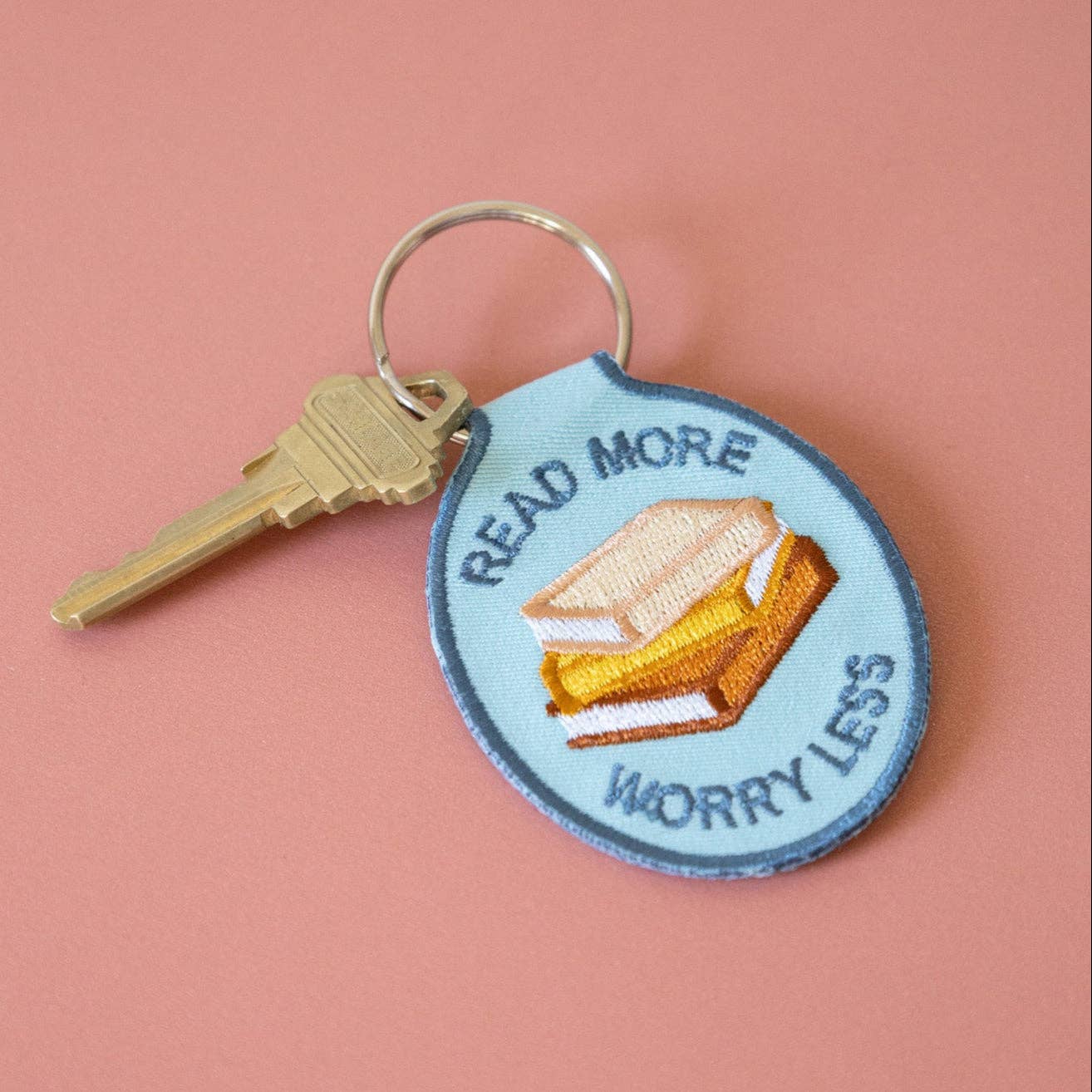 Read More Embroidered Keychain
