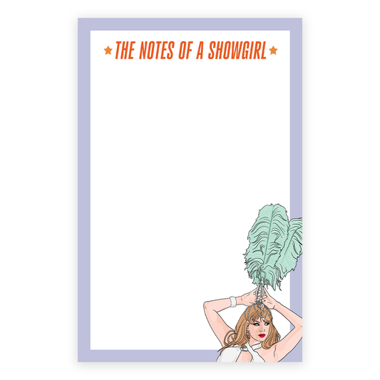 The Notes of a Showgirl TS Notepad