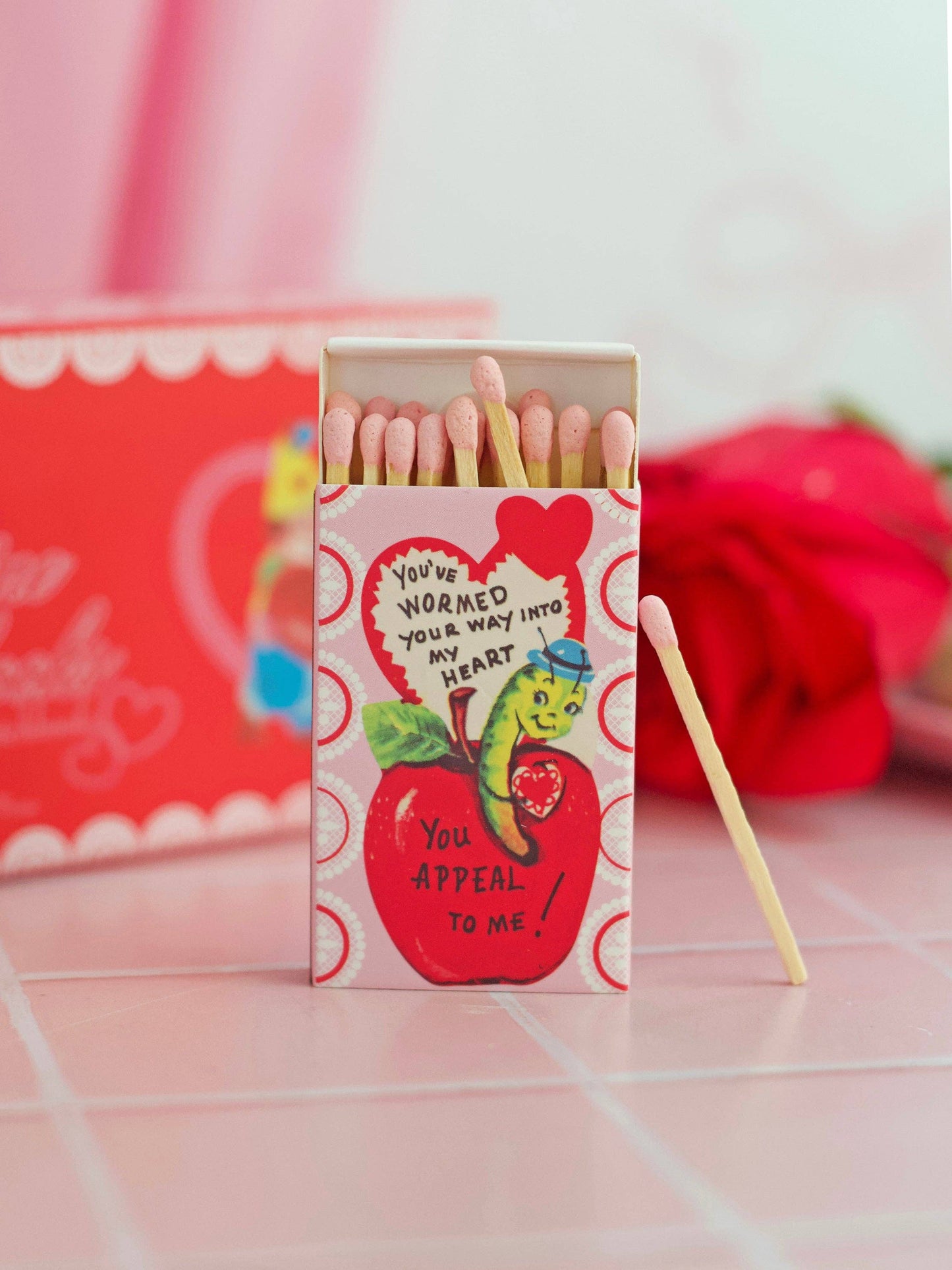 Vintage Valentine's Day Matches