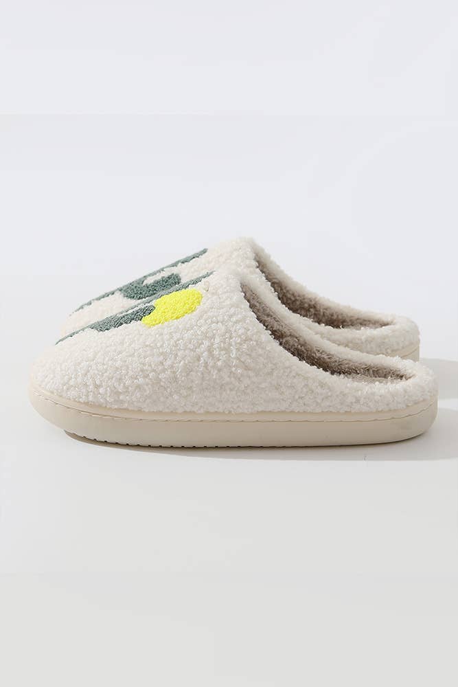 Cactus Print Cozy Warm Fluffy Slippers