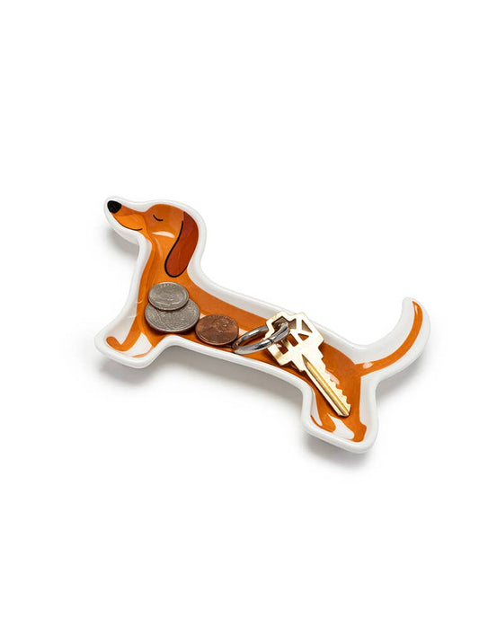 Dachshund Ceramic Trinket & Jewelry Tray