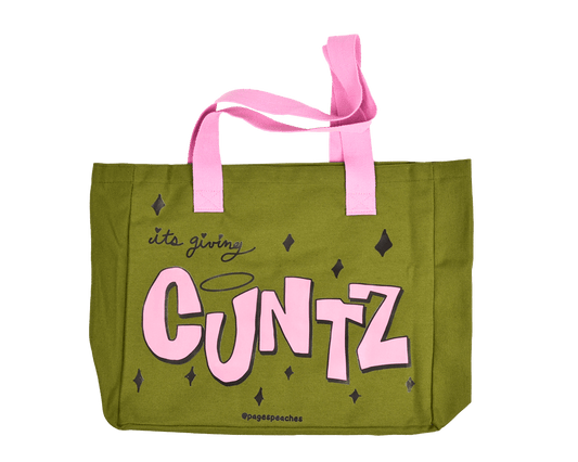 “CUNTZ” Bratz Green Tote Bag