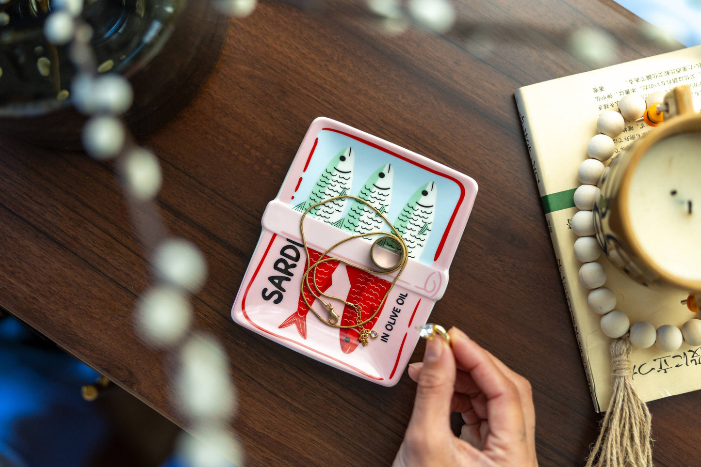 Canned Sardines Ceramic Trinket/Jewelry Tray