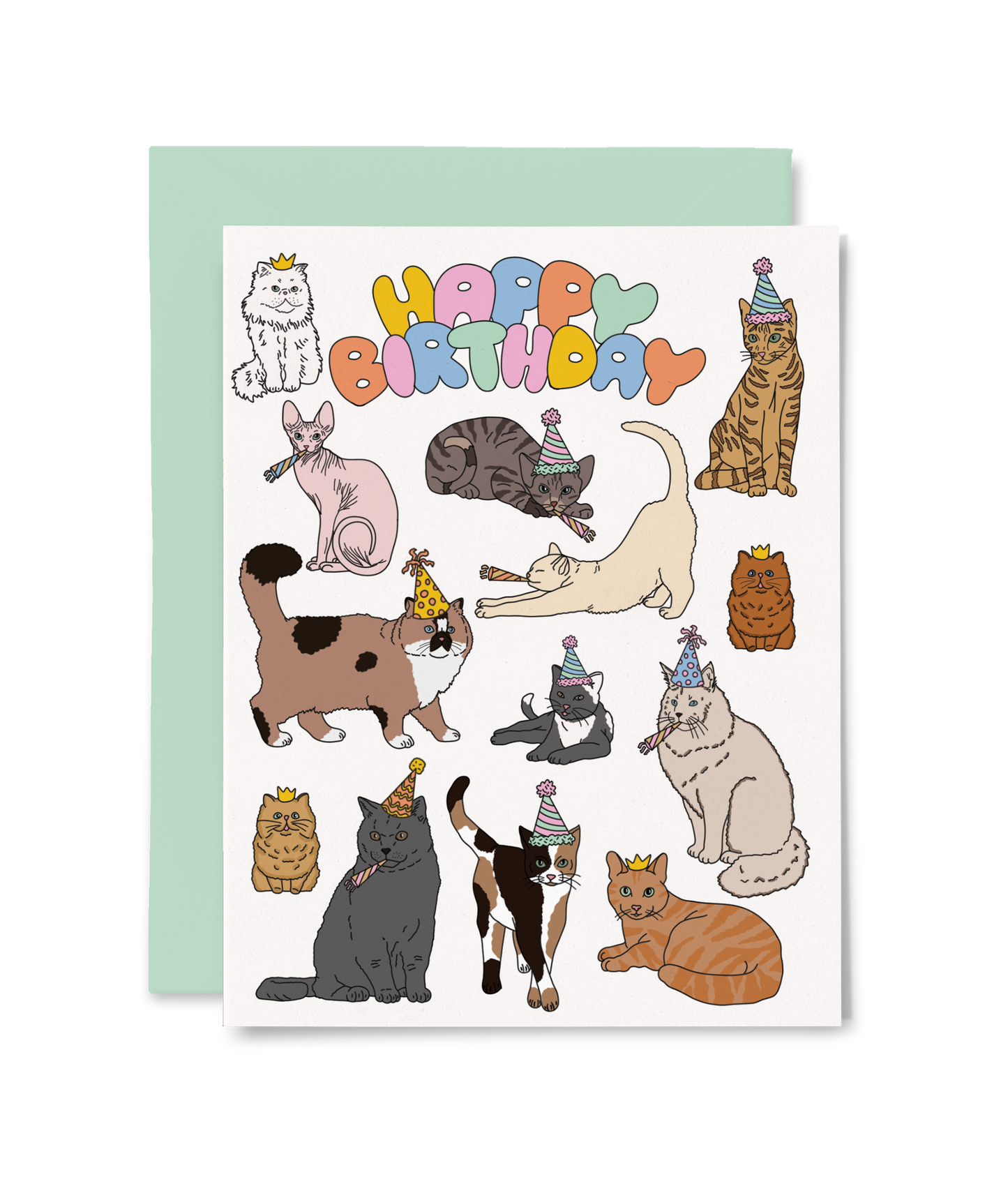 Cats Happy Birthday Card